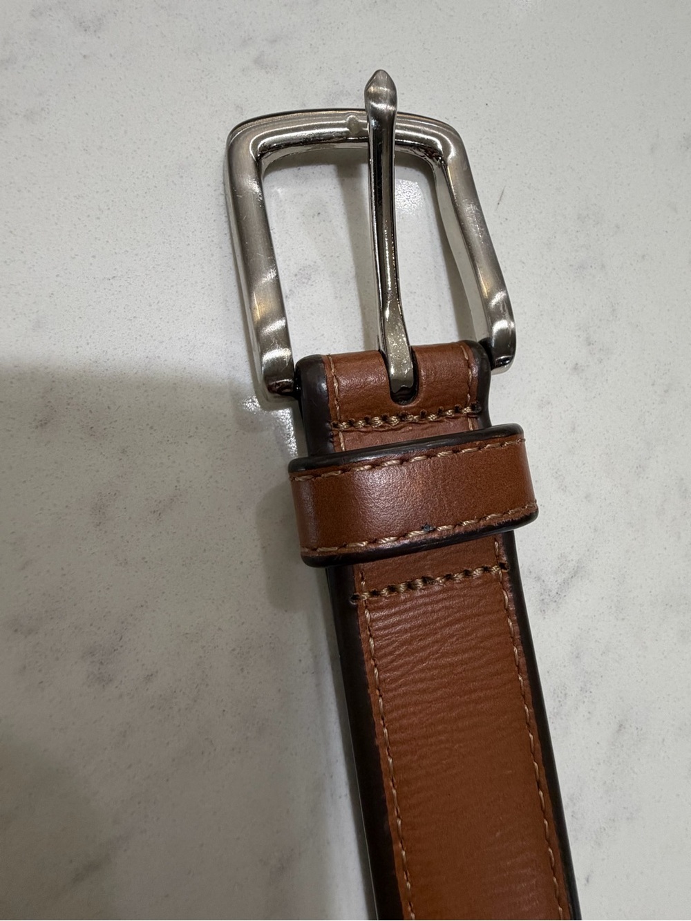 Classic Brown Leather kids boy Belt
